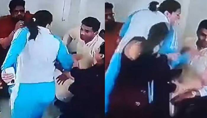 بھارتی خاتون باکسر نےپولیس اسٹیشن میں اپنے شوہر کی پٹائی کردی، ویڈیو وائرل