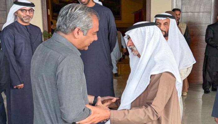 وفاقی وزیر داخلہ محسن نقوی سے اماراتی وزیر کی ملاقات، دو طرفہ تعلقات پر تبادلہ خیال