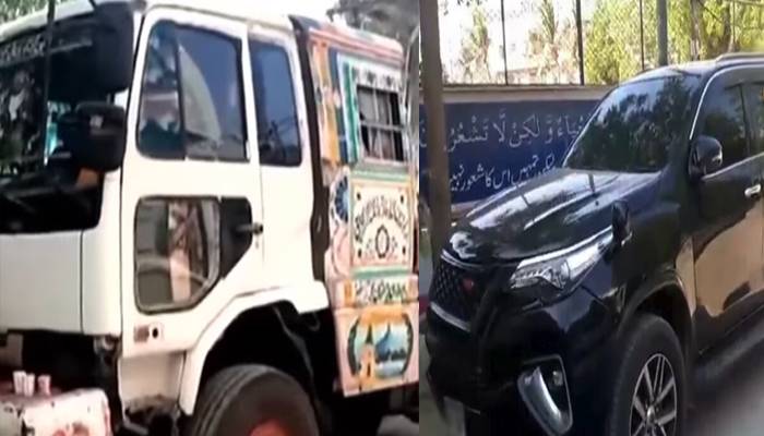 عیسیٰ نگری؛ کار کو ٹکرمارنے پر خاتون نے ٹرک ڈرائیور پر فائرنگ کر دی