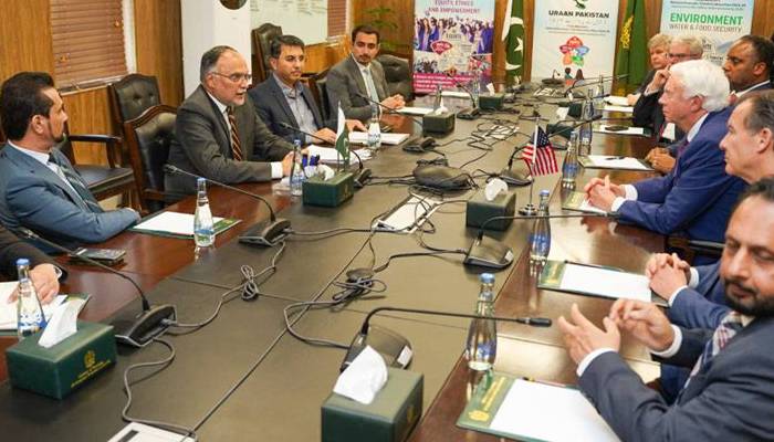  امریکی ایوانِ نمائندگان کے وفد کی احسن اقبال سے ملاقات، اہم اعلامیہ جاری