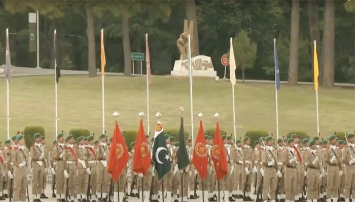 پی ایم اے کاکول میں پاسنگ آؤٹ پریڈ،جوانوں کا حوصلہ بلند