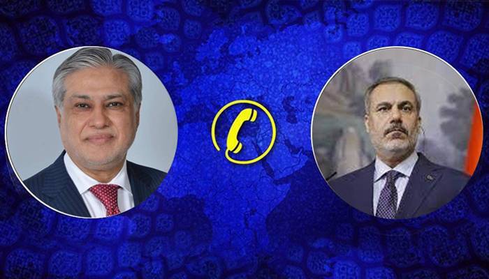  اسحاق ڈارکی ترک وزیر خارجہ سے ٹیلی فونک گفتگو 
