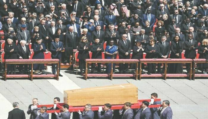 آخری رسومات ادا،پوپ فرانسس کو روم میں سپرد خاک کردیاگیا