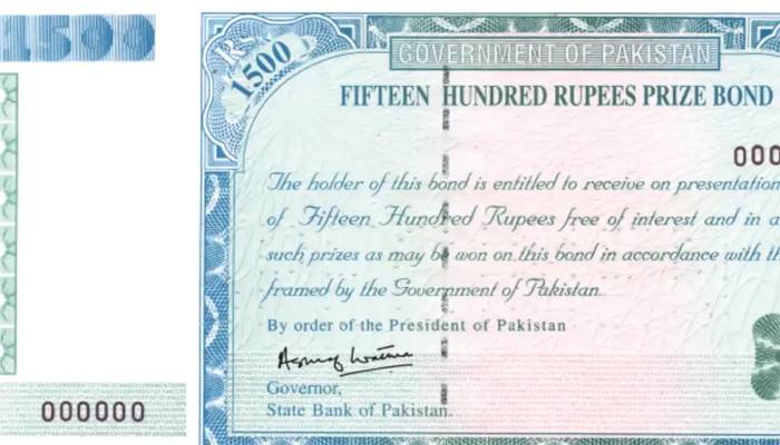 1500 روپے کے پرائز بانڈز کی قرعہ اندازی کردی گئی