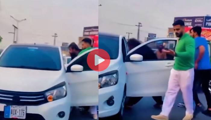 یوٹیوبر رجب بٹ کی سڑک کے بیچوں بیچ جھگڑے کی ویڈیووائرل