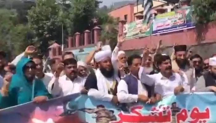 مظفرآباد: آپریشن بنیان مرصوص کی فتح پر یومِ تشکر ریلی