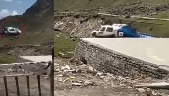 بھارت میں پائلٹ جہاز اڑانا بھول گئے، ہیلی کاپٹرگرنے کی ویڈیو وائرل