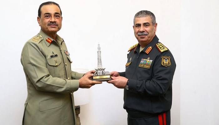 آرمی چیف فیلڈ مارشل جنرل عاصم منیرکی آذربائیجان کے وزیردفاع سے ملاقات