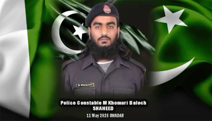 بہادری کی مثال:دہشتگردوں سےلڑتےشہید ہونیوالےسپاہی محمد خماری بلوچ کو قوم کا سلام