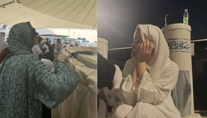 اداکارہ ہانیہ عامر نے حج کی سعادت حاصل کرلی