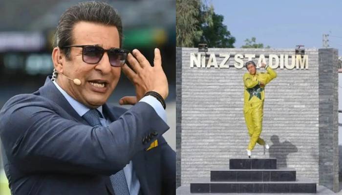 وسیم اکرم کامجسمہ، سوشل میڈیا پر چرچا،سابق کپتان نےخاموشی توڑ دی