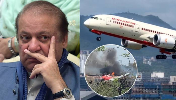 بھارتی مسافر طیارہ تباہ، پاکستانی وزیراعظم اور نواز شریف کا اظہار افسوس