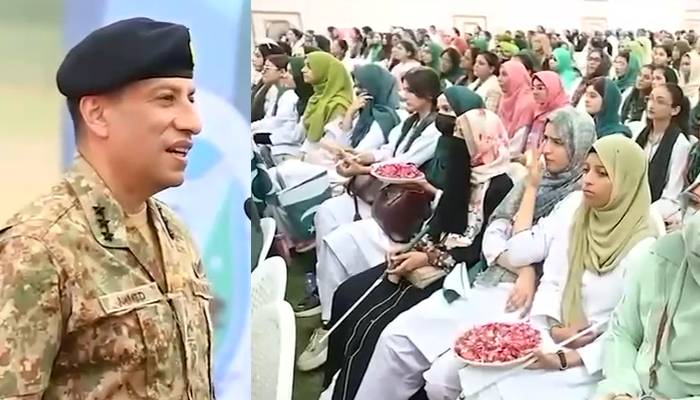  ڈی جی آئی ایس پی آر کا جناح یونیورسٹی برائے خواتین کراچی کا دورہ ، طالبات کا پاک فوج کو خراج تحسین