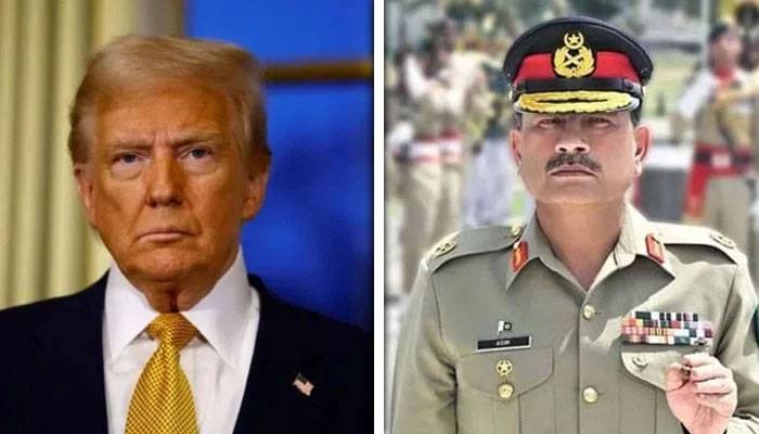فیلڈ مارشل سید عاصم منیر کی امریکی صدر سے ملاقات، ایران - اسرائیل جنگ پر تبادلہ خیال 