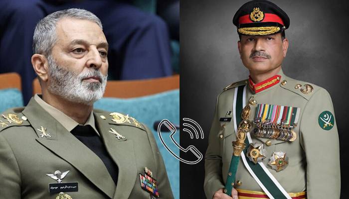 ایرانی آرمی چیف کا فیلڈ مارشل عاصم منیر کو فون، پاکستان کا شکریہ ادا کیا