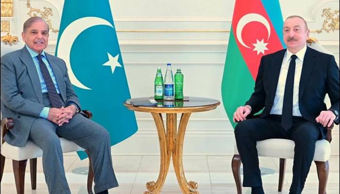 وزیراعظم کی آذربائیجان کے صدر سے ملاقات، اقتصادی تعاون بڑھانے پر اتفاق
