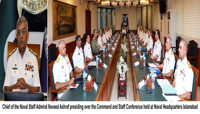 پاک بحریہ کی کمانڈ اینڈ اسٹاف کانفرنس نیول ہیڈکوارٹرز اسلام آباد میں اختتام پذیر