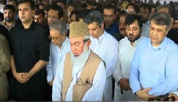 سینئر سیاستدان اور سابق گورنر پنجاب میاں اظہر کی نماز جنازہ ادا