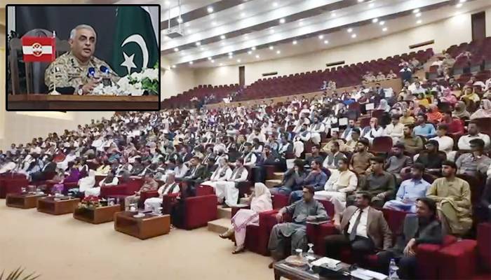 کمانڈر بلوچستان کور لیفٹیننٹ جنرل راحت نسیم کی یونیورسٹی طلبہ سے خصوصی نشست