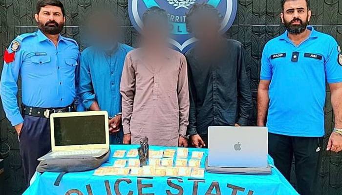  تھانہ کوہسار  پولیس کی کارروائی، چوری کی وارداتیں کرنیوالے گروہ کے تین ارکان گرفتار