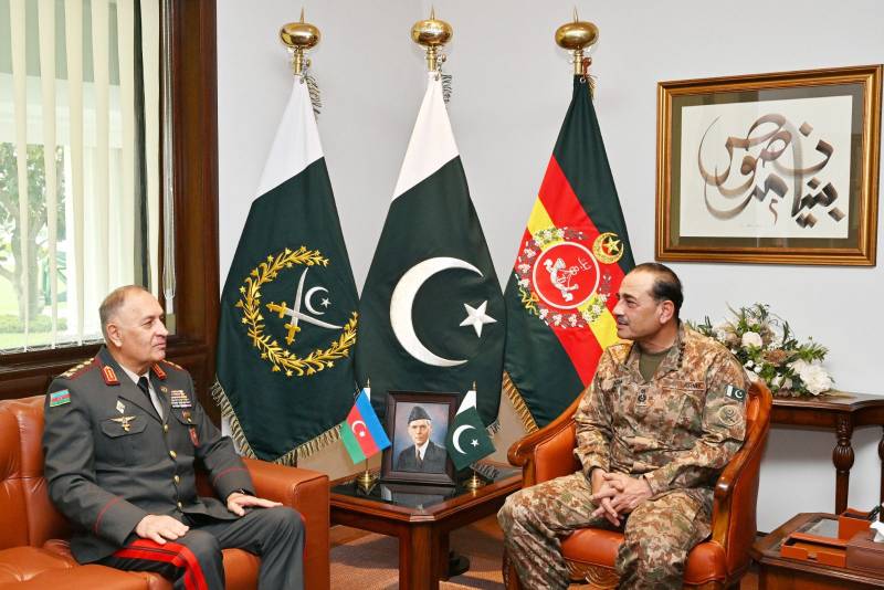 فیلڈ مارشل سے آذربائیجان کے فرسٹ ڈپٹی وزیر دفاع و چیف آف جنرل اسٹاف کی ملاقات، دفاعی تعاون بڑھانے پر اتفاق