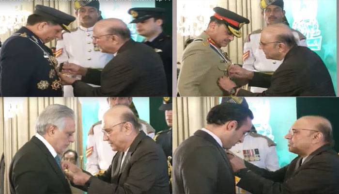 معرکہ حق: فیلڈ مارشل  ، ایئر چیف  سمیت اعلیٰ عسکری وسول شخصیات کو اعلیٰ اعزازات سے نواز دیا گیا
