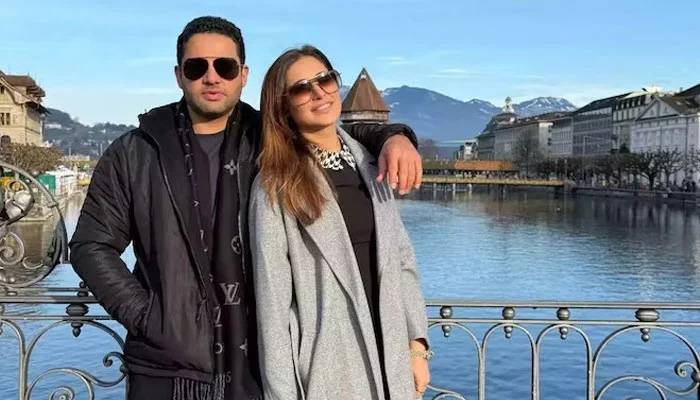 اداکارہ نرگس فخری خفیہ شادی کے بعد پہلی بار اپنے شوہر کیساتھ منظر عام پر آگئیں
