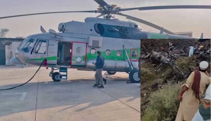 گلگت بلتستان میں ہیلی کاپٹر حادثے کا شکار، 2پائلٹ سمیت 5 افراد شہید
