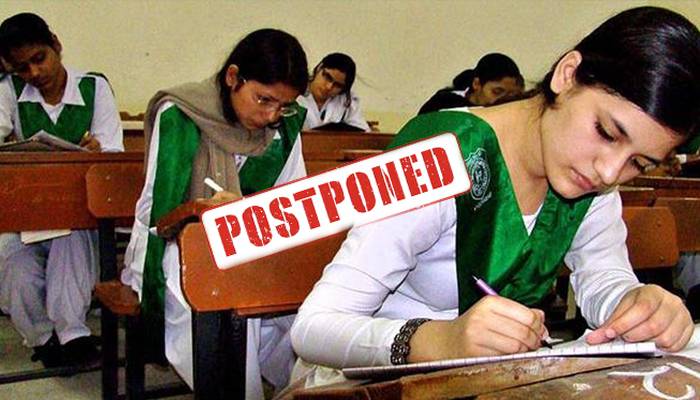 میٹرک کے امتحانات ملتوی، دوبارہ کب ہونگے؟ طلبہ کیلئے اہم خبر