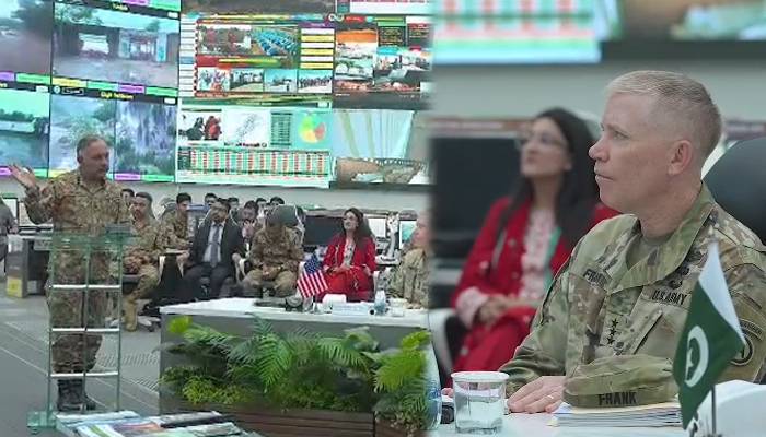 امریکی سینٹرل کمانڈ اور ڈیزاسٹر ریسپانس گروپ کا این ڈی ایم اے کے سینٹر کا دورہ