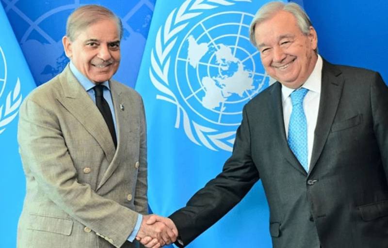 وزیراعظم شہباز شریف کی اقوام متحدہ کے سیکرٹری جنرل سے اہم ملاقات