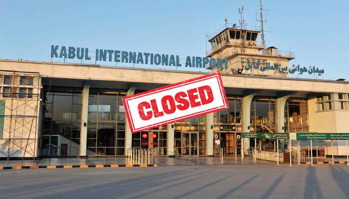 افغانستان میں انٹرنیٹ کی بندش کی وجہ سے مرکزی ایئرپورٹ مکمل طور پر بند 