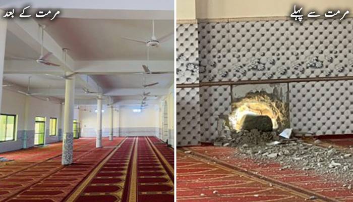 ایف سی نے خوارج کی تخریب کاری سے تباہ شدہ 2 مساجد کی تزئین وآرائش مکمل کرلی