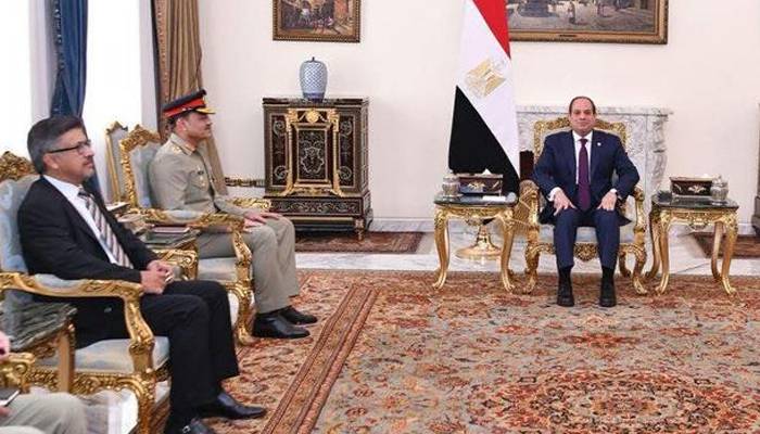  فیلڈ مارشل سید عاصم منیر کا دورہ مصر، مصری صدر سے اہم ملاقات