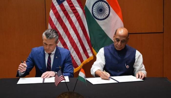 امریکا اور بھارت کےدرمیان  10 سالہ دفاعی فریم ورک معاہدہ طے پاگیا