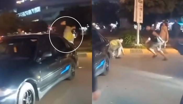 ٹریفک پولیس اہلکاروں پر برطانوی نژاد پاکستانی کے تشدد کی ویڈیو سامنے آگئی