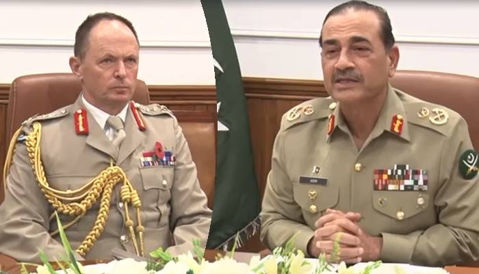 فیلڈ مارشل عاصم منیر سے برطانوی چیف آف جنرل سٹاف کی ملاقات