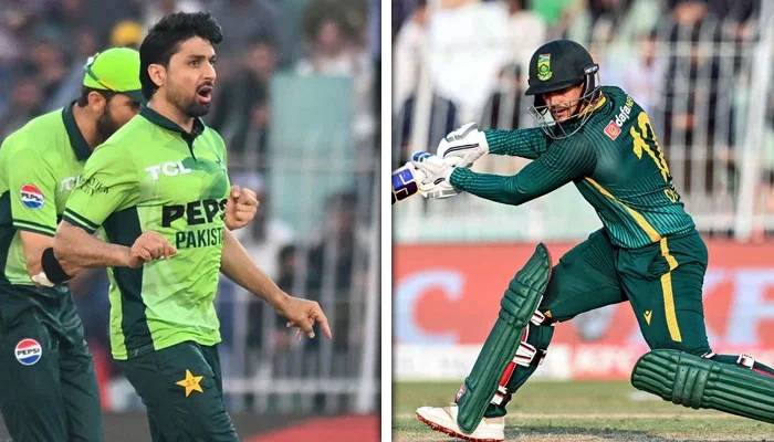 پاکستان اور جنوبی افریقہ،تیسرا ون ڈے: ابراراحمد اور ڈی کاک نے اہم سنگ میل عبور کرلیا