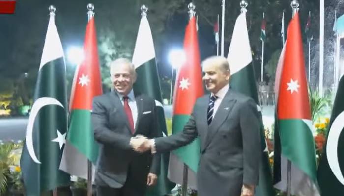 اردن کے فرماں روا شاہ عبداللہ دوم کی پاکستان آمد، والہانہ استقبال