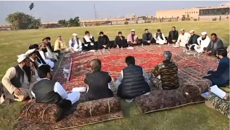 قلعہ بالاحصار پشاور میں فرنٹیئر کور خیبر پختونخوا نارتھ کے زیر اہتمام قبائلی عمائدین کے جرگہ کا انعقاد