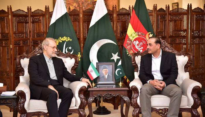 ایرانی سپریم نیشنل سیکیورٹی کونسل کے سیکرٹری علی لاریجانی کی فیلڈ مارشل سے ملاقات،علاقائی سیکیورٹی پر گفتگو