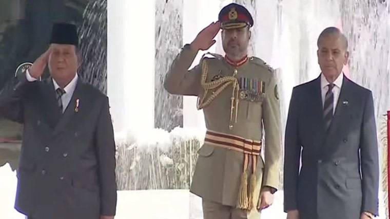 انڈونیشیا کے صدر کا وزیراعظم ہاؤس میں شاندار استقبال، گارڈ آف آنر پیش
