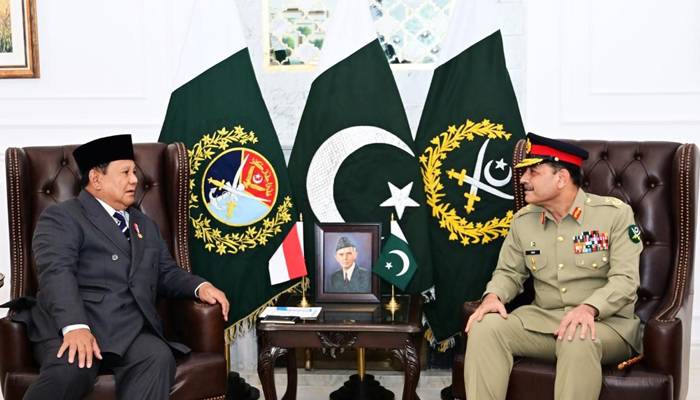 فیلڈ مارشل سید عاصم منیر کی انڈونیشین صدر سے ملاقات، باہمی دلچسپی ،علاقائی سیکیورٹی پر گفتگو