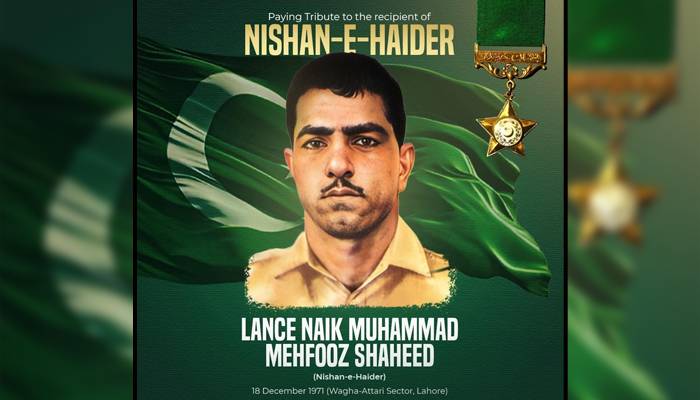 پاک سرزمین کےبہادرسپوت،لانس نائیک محمدمحفوظ شہید (نشان حیدر) کا 54 واں یوم شہادت