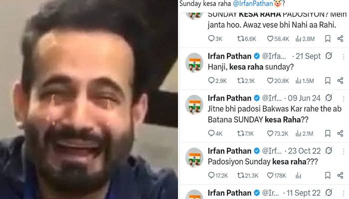بھارتی ٹیم کو عبرتناک شکست، سوشل میڈیا صارفین نے عرفان پٹھان کو ’سنڈے‘ یاد کرا دیا