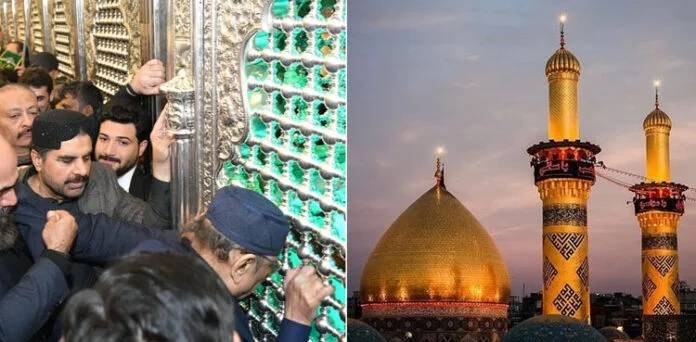 صدر زرداری کی روضہ حضرت امام حسینؓ اور حضرت عباسؓ پر حاضری، فاتحہ خوانی کی