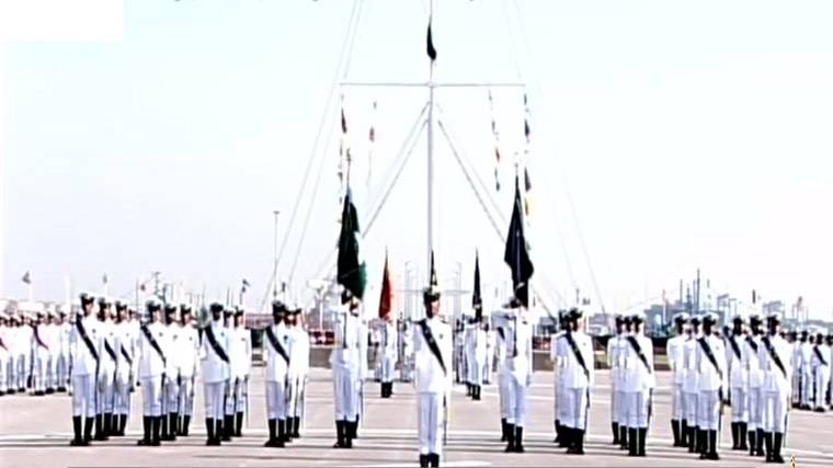 پاکستان نیول اکیڈمی میں 124ویں مڈشپ مین اور 32ویں شارٹ سروس کمیشن کورس کی پاسنگ آؤٹ پریڈ