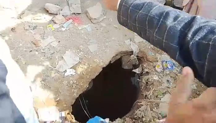 کراچی : خواتین اور بچے سمیت 5 افراد نالے میں گر گئے