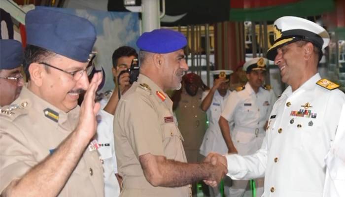 پاکستان نیوی فلوٹیلا کا سلطنت عمان کا دورہ ، مشترکہ مشق میں حصہ لیا