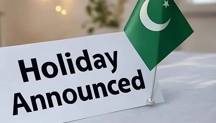  17 جنوری کو تعطیل ہوگی، نوٹی فکیشن جاری 